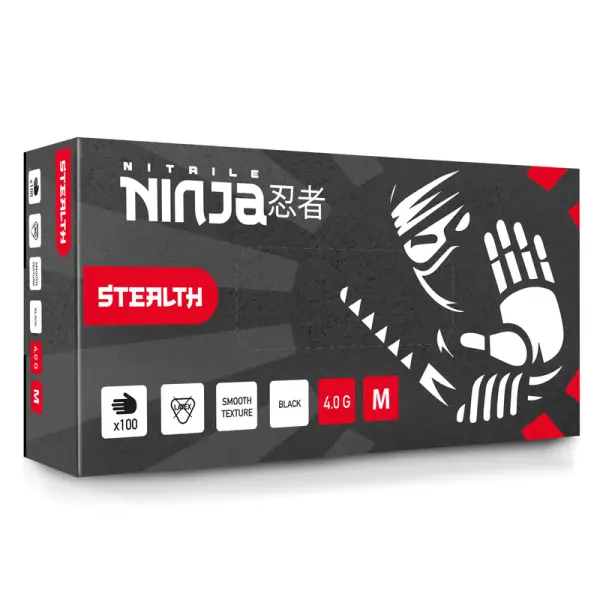 Nitrile Ninja Stealth Pro Detailing Gloves - Black - Image 3